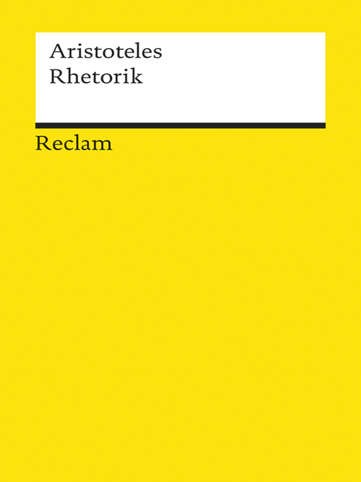 Title details for Rhetorik by Aristoteles - Available